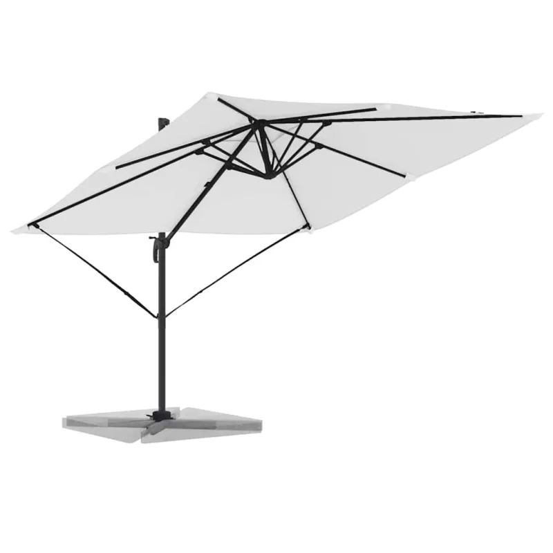 Roma Parasol Smėlio 286 x 284 x 265 cm Aliuminis ir poliesteris