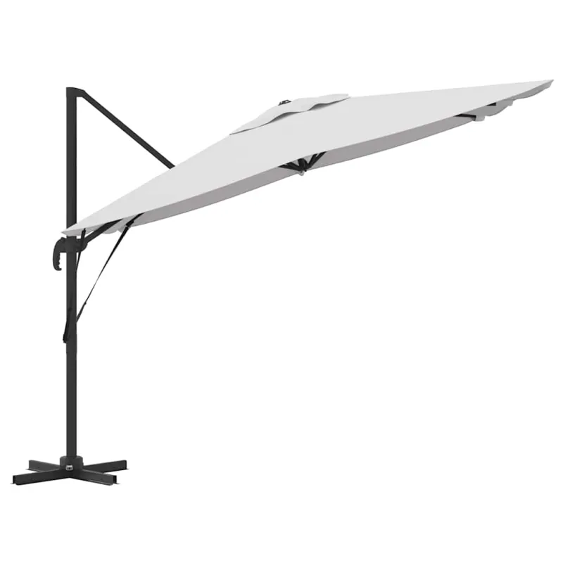 Roma Parasol Smėlio 286 x 284 x 265 cm Aliuminis ir poliesteris