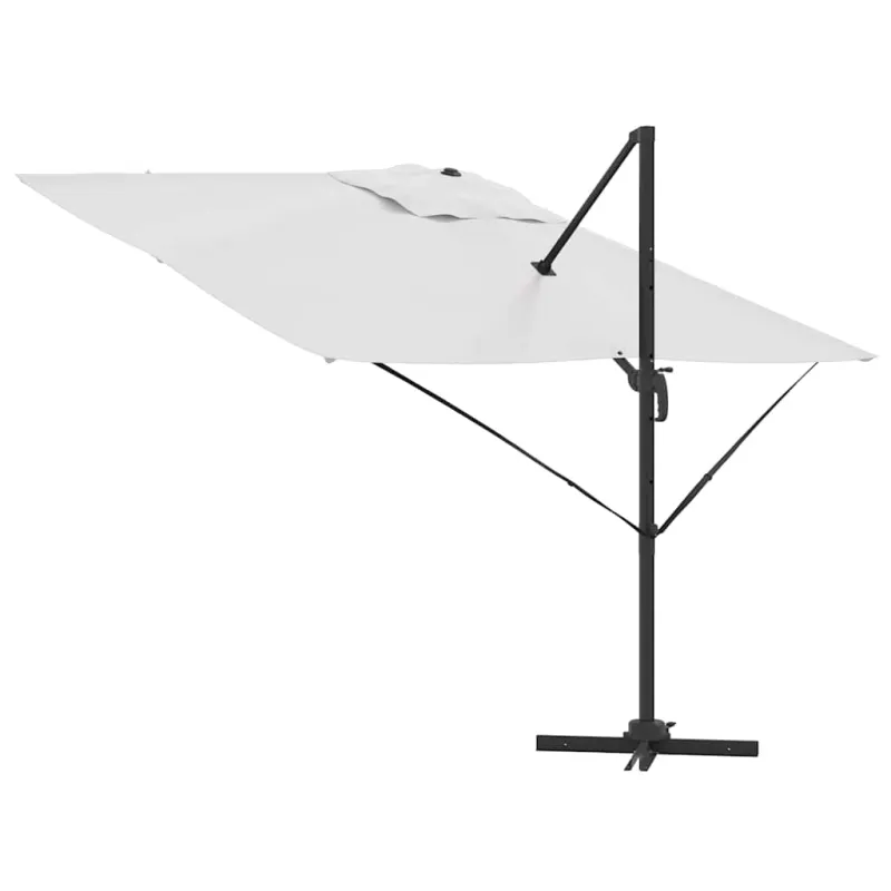 Roma Parasol Smėlio 286 x 284 x 265 cm Aliuminis ir poliesteris