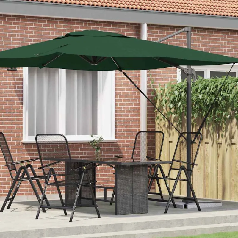 Roma Parasol Žalia 286 x 284 x 265 cm Aliuminis ir poliesteris