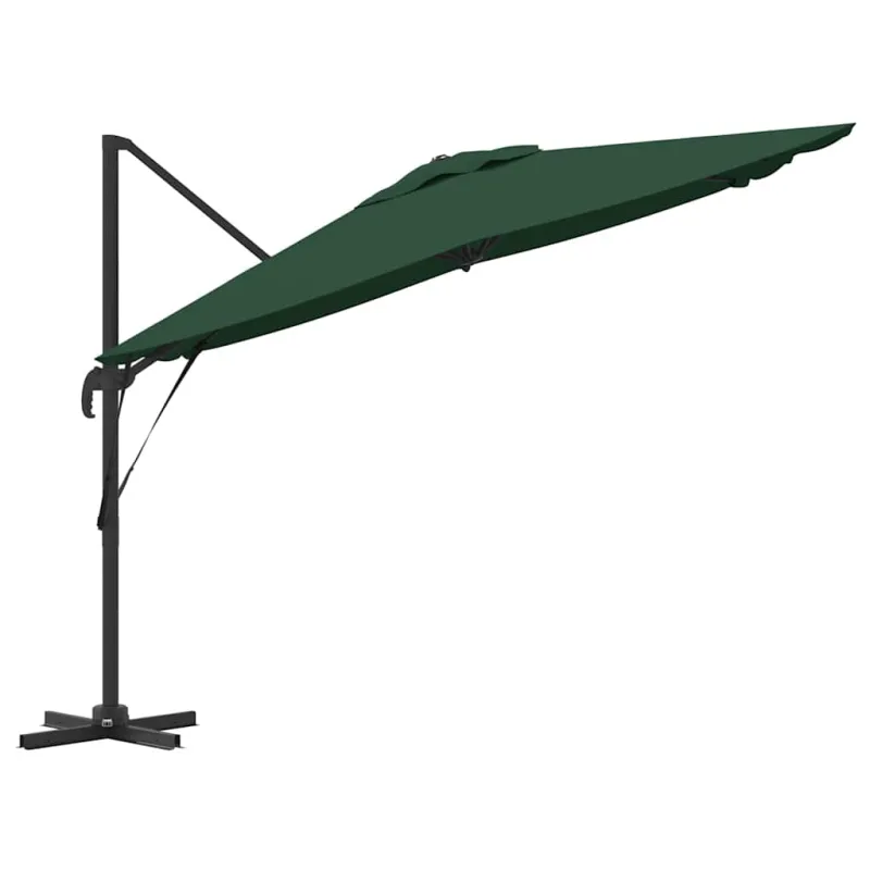 Roma Parasol Žalia 286 x 284 x 265 cm Aliuminis ir poliesteris