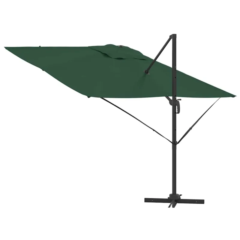 Roma Parasol Žalia 286 x 284 x 265 cm Aliuminis ir poliesteris