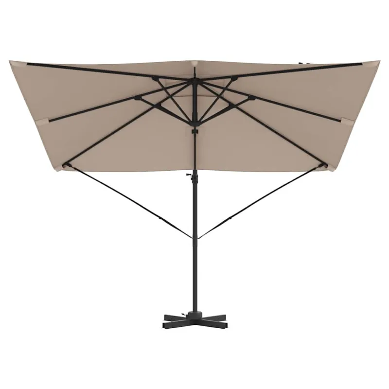 Roma Parasol Taupe 286 x 284 x 265 cm Aliuminis ir poliesteris