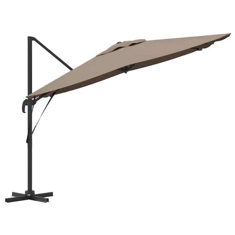 Roma Parasol Taupe 286 x 284 x 265 cm Aliuminis ir poliesteris