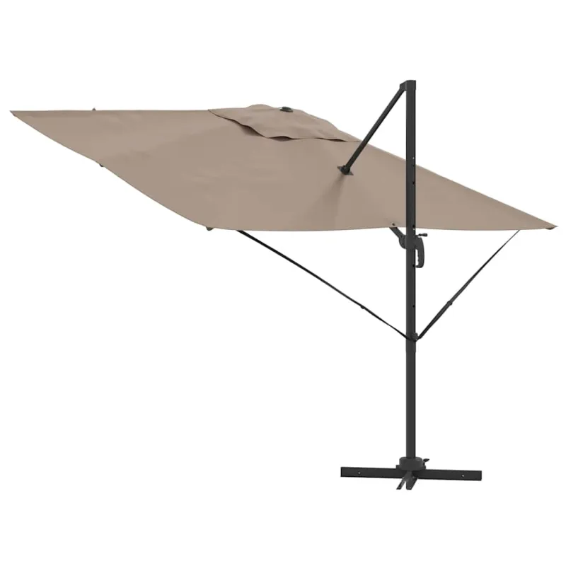 Roma Parasol Taupe 286 x 284 x 265 cm Aliuminis ir poliesteris