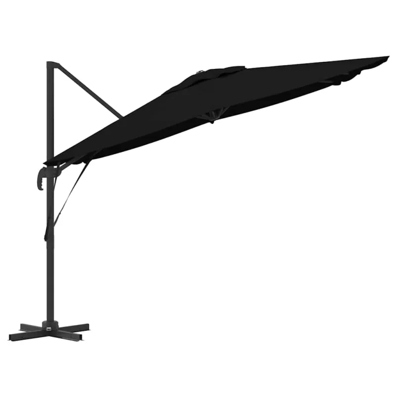 Roma Parasol Juoda 286 x 284 x 265 cm Aliuminis ir poliesteris