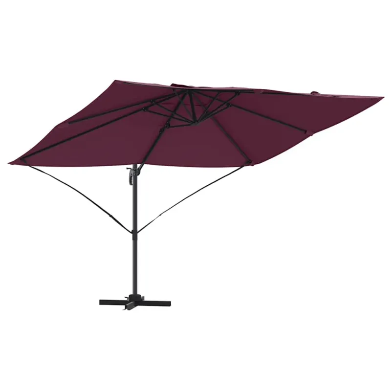 Skėtis nuo saulės Bordo raudona 351 x 250 x 260 cm