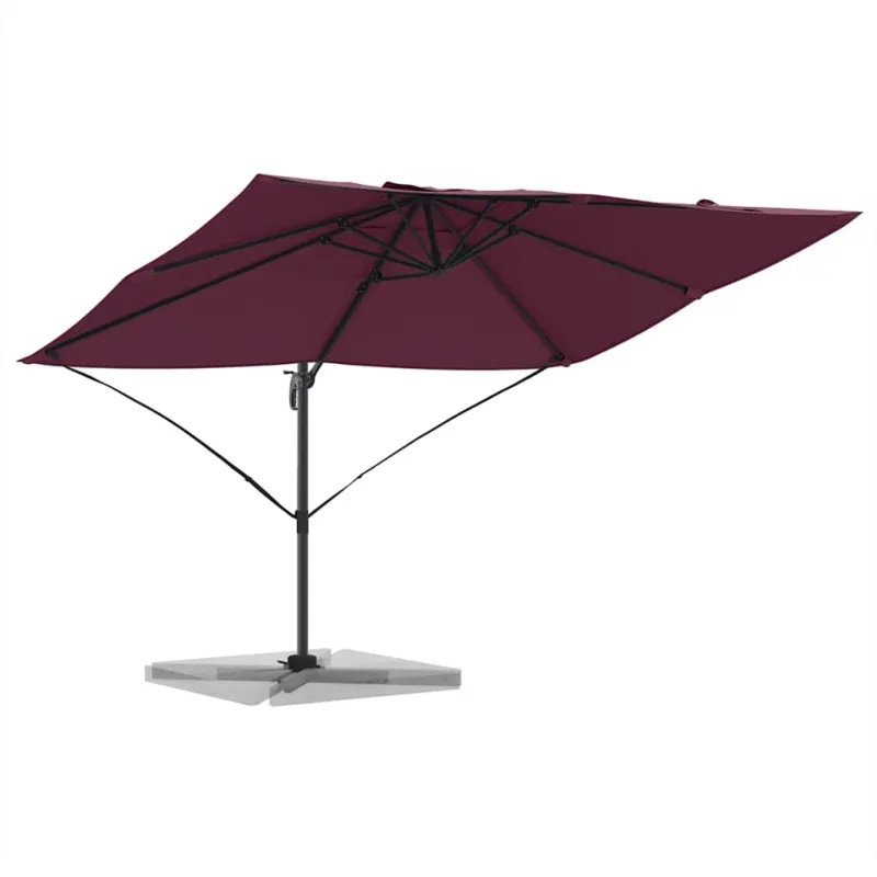 Skėtis nuo saulės Bordo raudona 351 x 250 x 260 cm