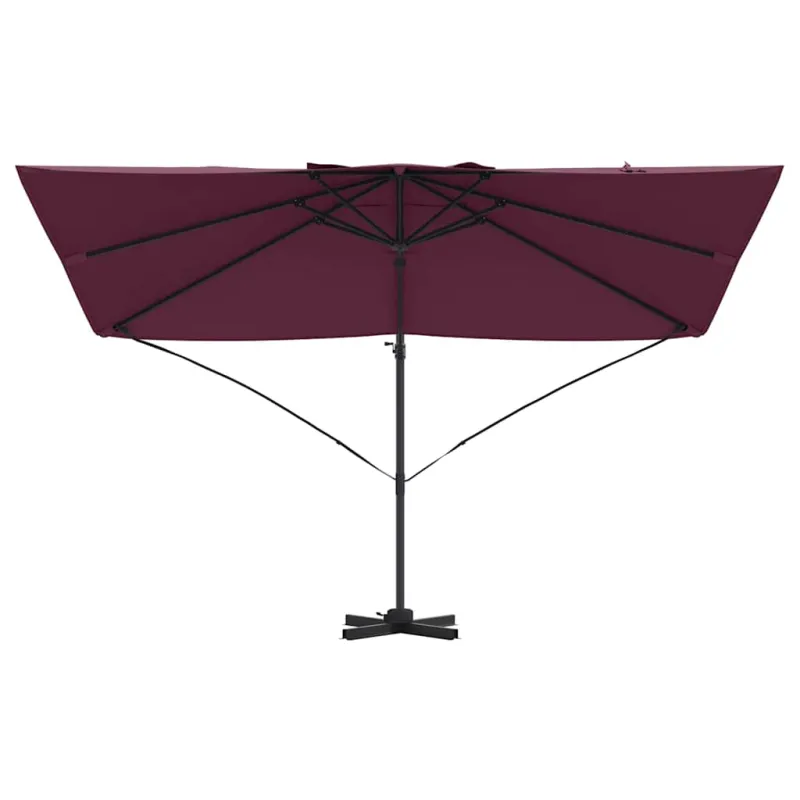 Skėtis nuo saulės Bordo raudona 351 x 250 x 260 cm