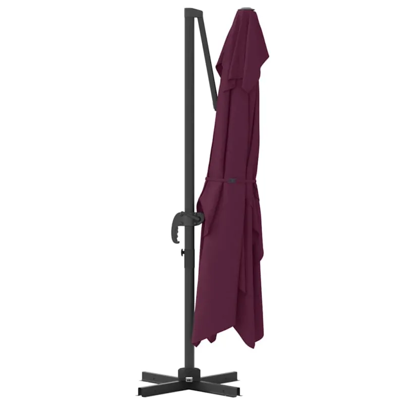 Skėtis nuo saulės Bordo raudona 351 x 250 x 260 cm