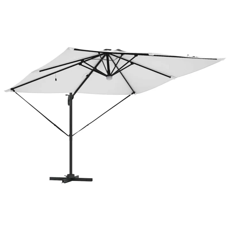Roma Parasol Smėlio 286 x 284 x 270 cm Aliuminis ir poliesteris