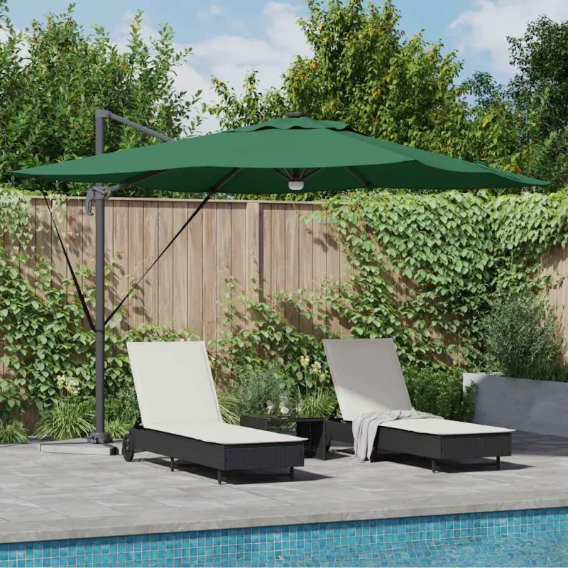 Roma Parasol Žalia 286 x 284 x 270 cm Aliuminis ir poliesteris