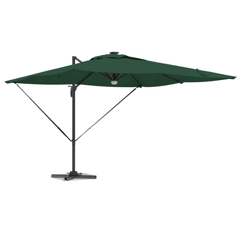Roma Parasol Žalia 286 x 284 x 270 cm Aliuminis ir poliesteris