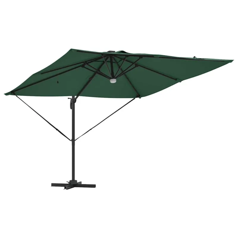 Roma Parasol Žalia 286 x 284 x 270 cm Aliuminis ir poliesteris