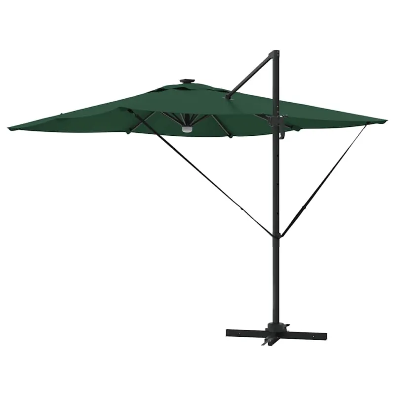 Roma Parasol Žalia 286 x 284 x 270 cm Aliuminis ir poliesteris