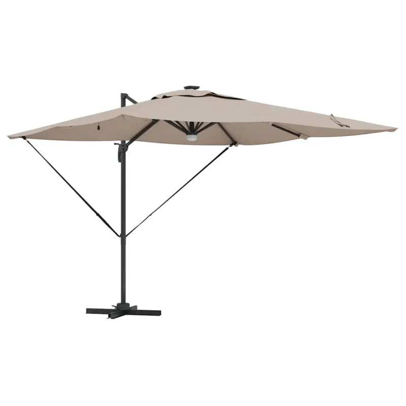Roma Parasol Taupe 286 x 284 x 270 cm Aliuminis ir poliesteris