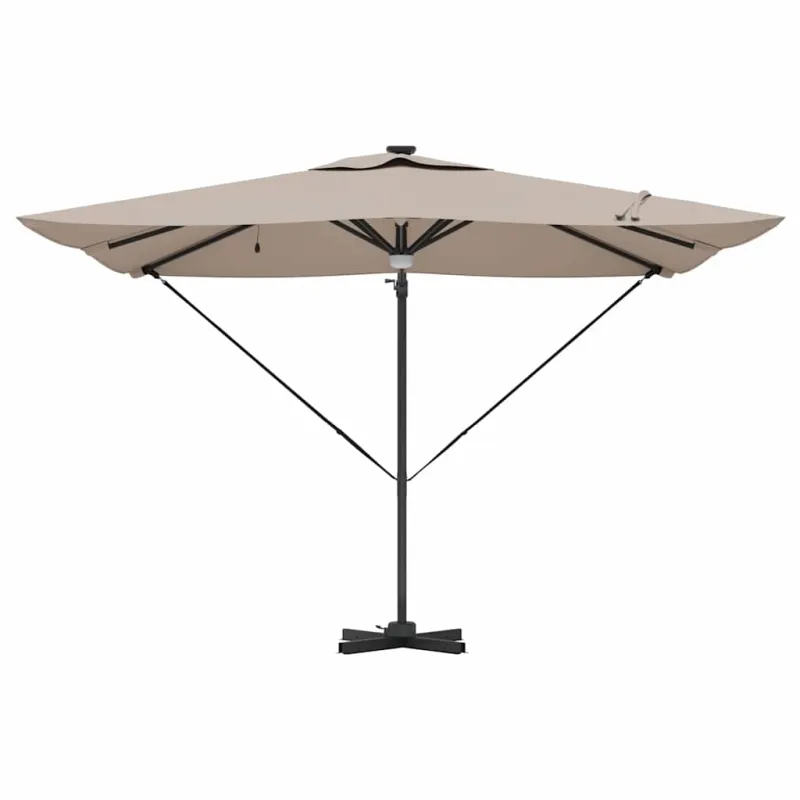 Roma Parasol Taupe 286 x 284 x 270 cm Aliuminis ir poliesteris