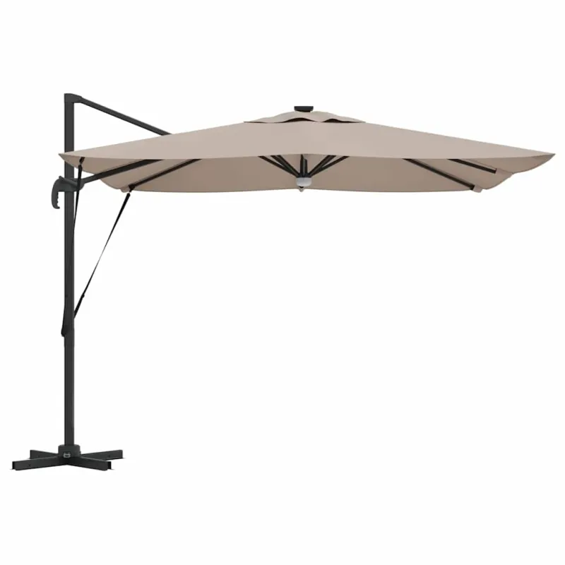 Roma Parasol Taupe 286 x 284 x 270 cm Aliuminis ir poliesteris
