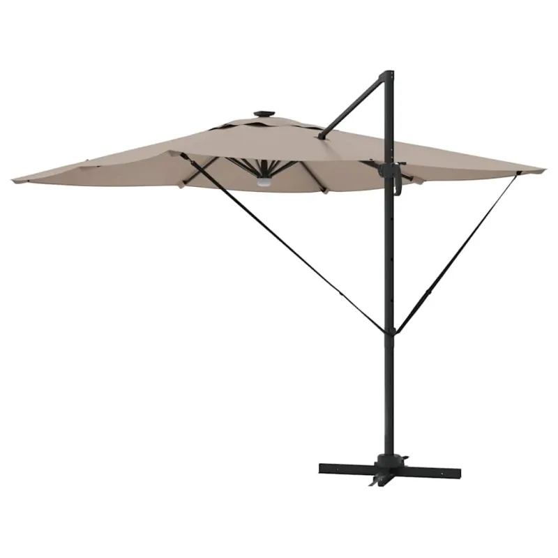 Roma Parasol Taupe 286 x 284 x 270 cm Aliuminis ir poliesteris