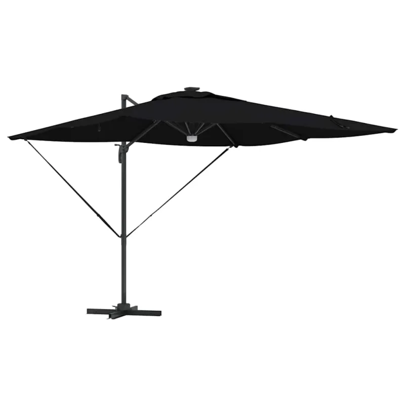 Roma Parasol Juoda 286 x 284 x 270 cm Aliuminis ir poliesteris