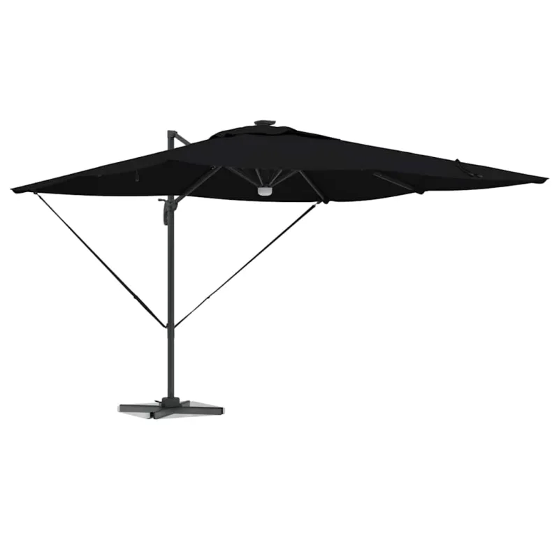Roma Parasol Juoda 286 x 284 x 270 cm Aliuminis ir poliesteris