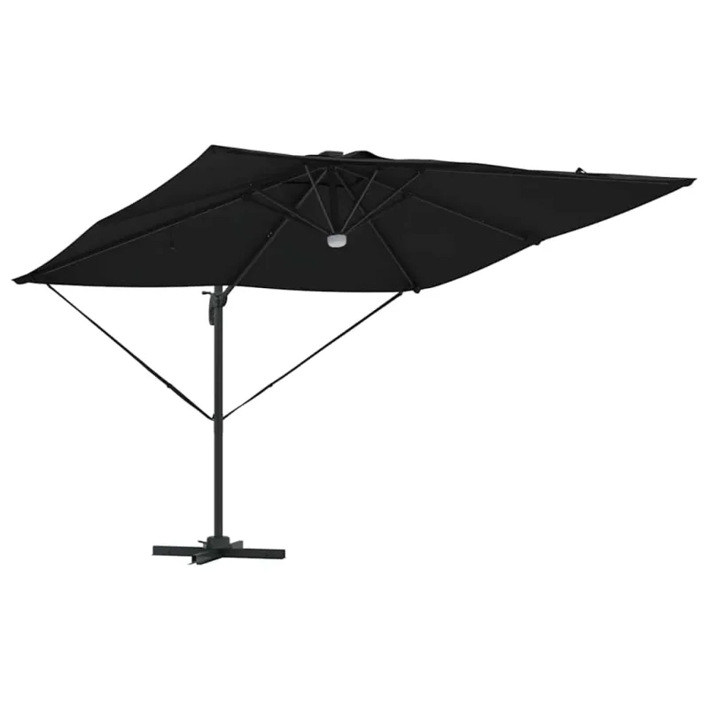 Roma Parasol Juoda 286 x 284 x 270 cm Aliuminis ir poliesteris