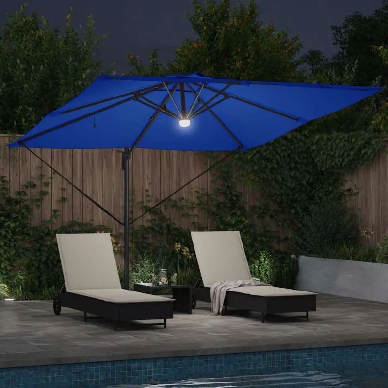 Roma Parasol Mėlyna 286 x 284 x 270 cm Aliuminis ir poliesteris