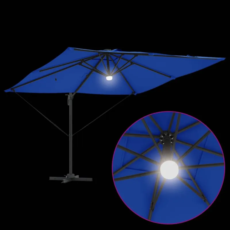 Roma Parasol Mėlyna 286 x 284 x 270 cm Aliuminis ir poliesteris