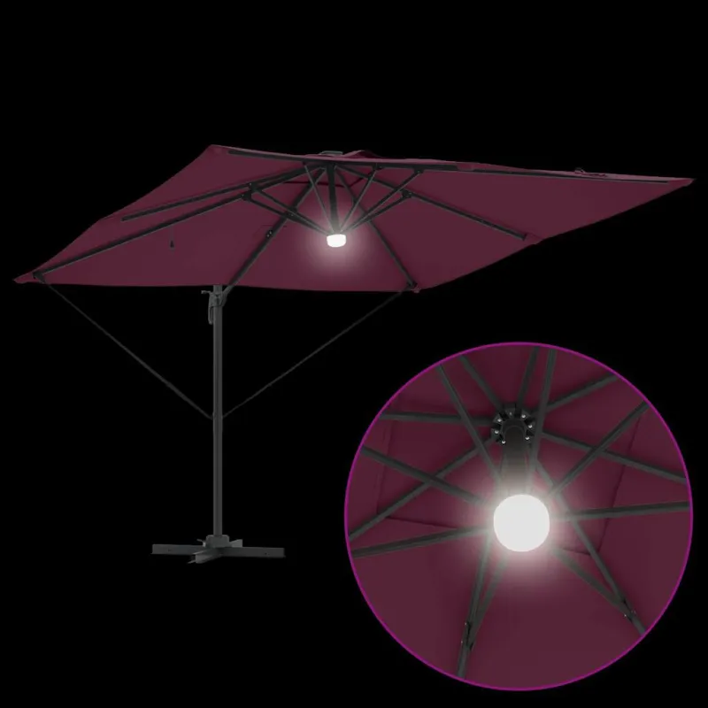 Roma Parasol Raudona 286 x 284 x 270 cm