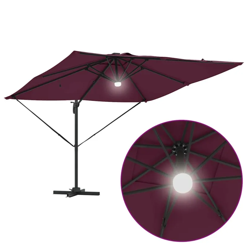 Roma Parasol Raudona 286 x 284 x 270 cm