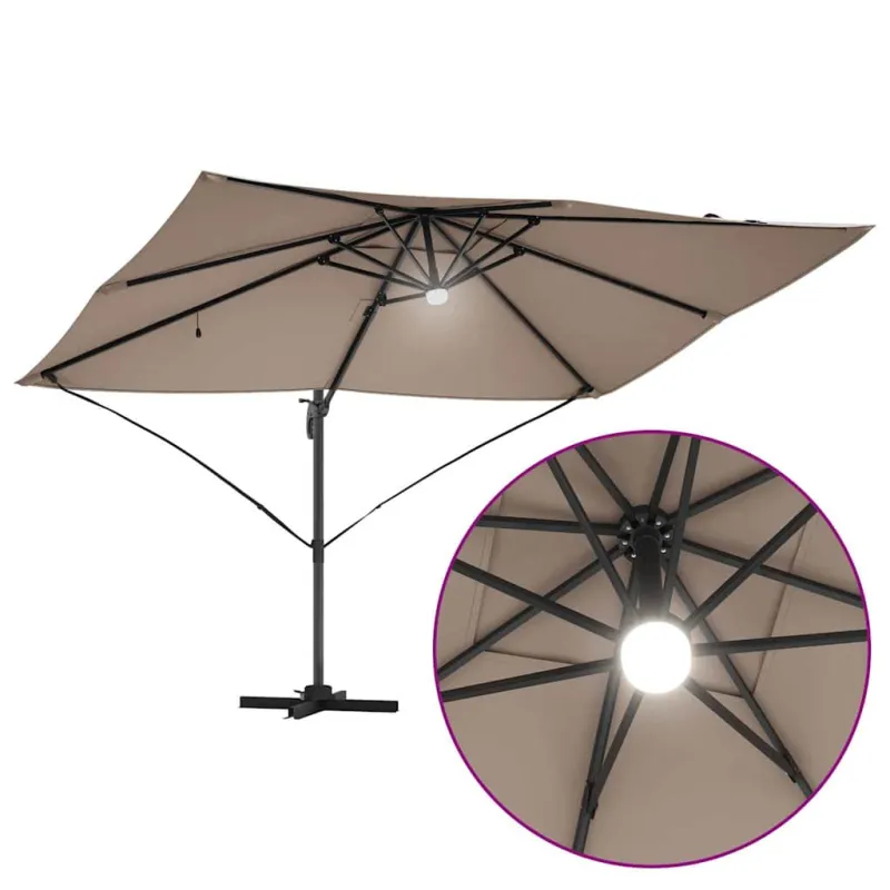 Skėtis nuo saulės Taupe 351 x 250 x 253 cm