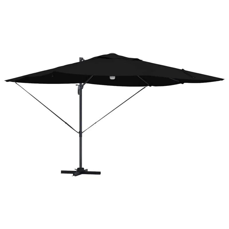 Skėtis nuo saulės Juoda 351 x 250 x 253 cm