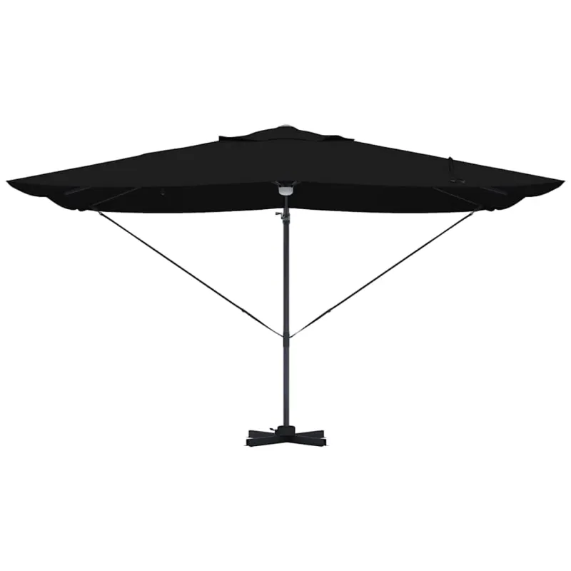 Skėtis nuo saulės Juoda 351 x 250 x 253 cm