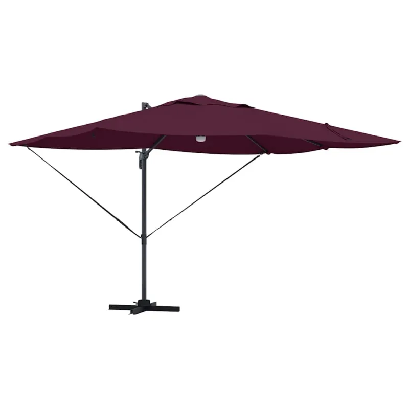 Skėtis nuo saulės Bordo raudona 351 x 250 x 253 cm