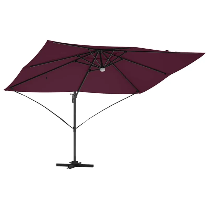 Skėtis nuo saulės Bordo raudona 351 x 250 x 253 cm