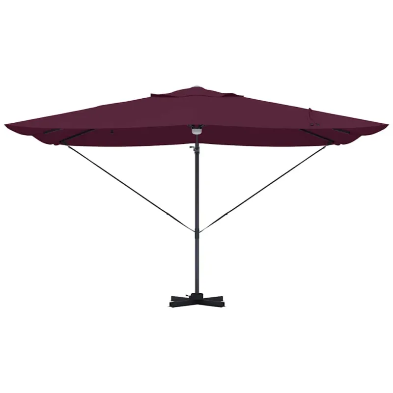 Skėtis nuo saulės Bordo raudona 351 x 250 x 253 cm