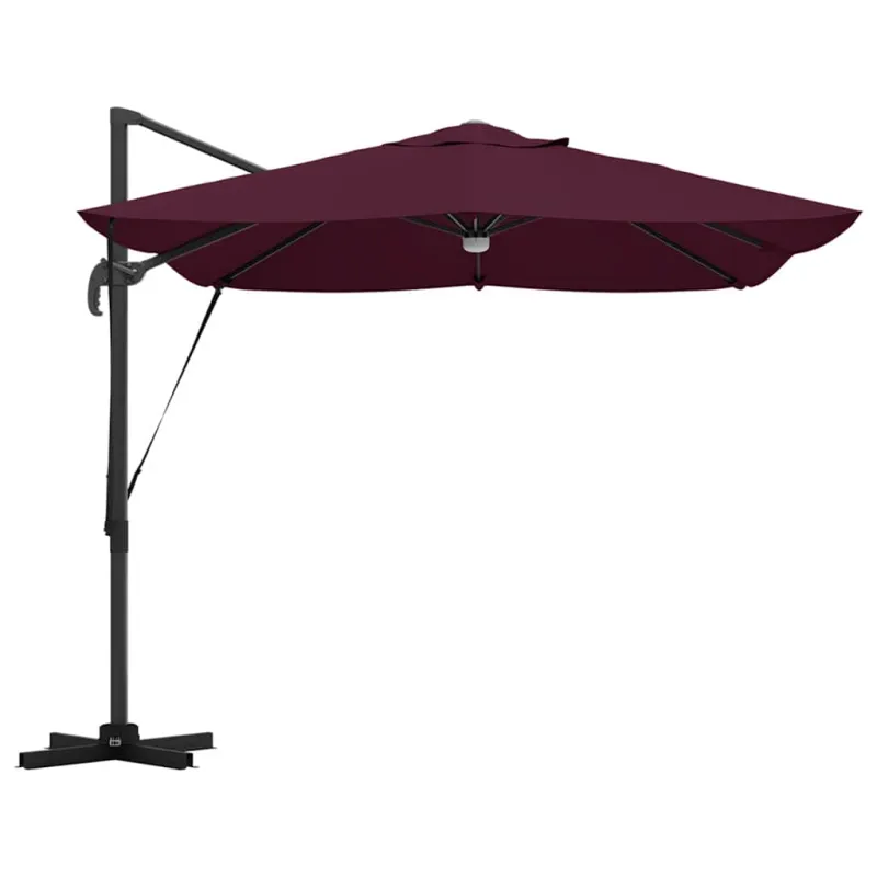 Skėtis nuo saulės Bordo raudona 351 x 250 x 253 cm