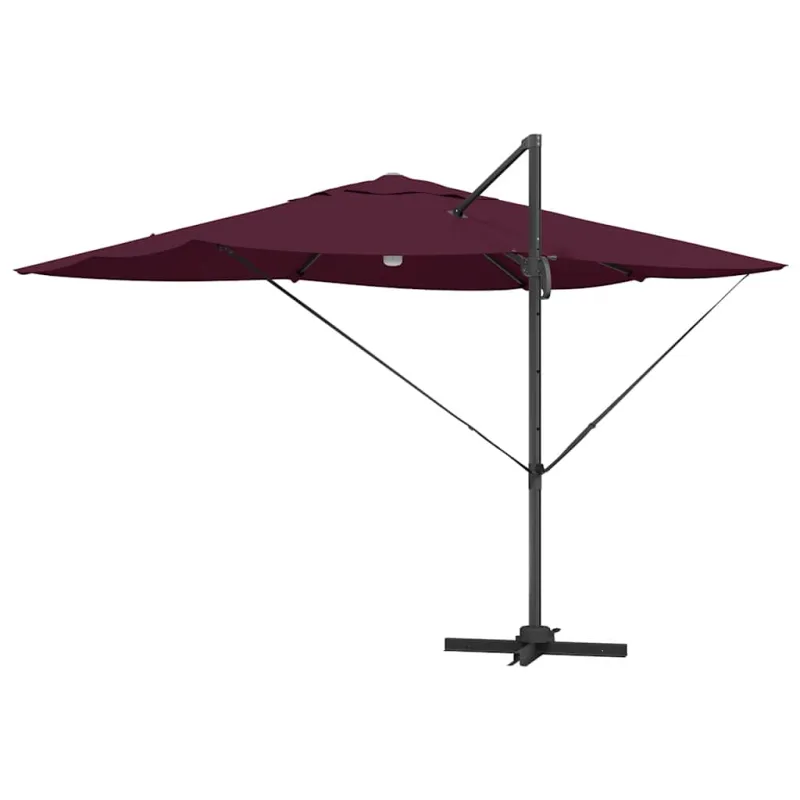 Skėtis nuo saulės Bordo raudona 351 x 250 x 253 cm