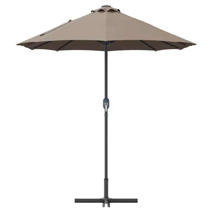 Sodo skėtis Taupe 370 x 197 x 239 cm Poliesteris ir aliuminis