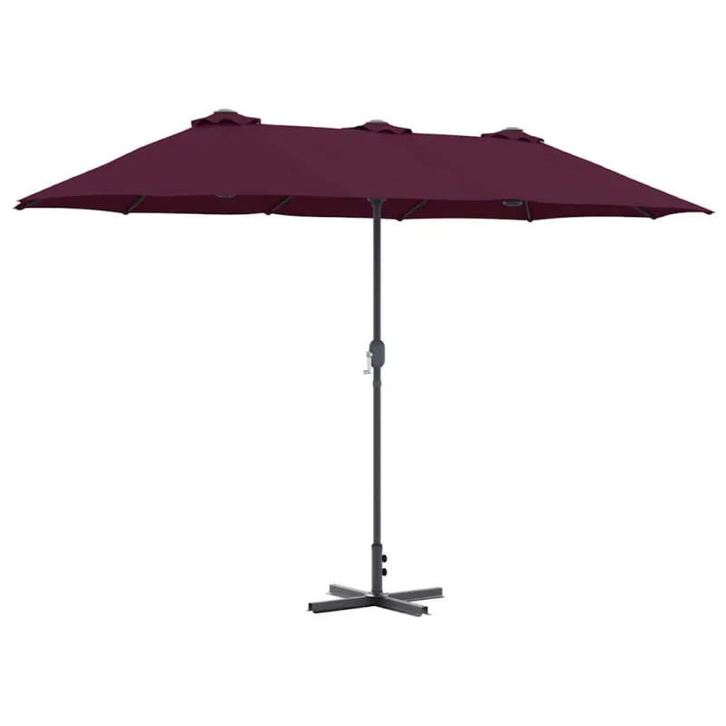 Sodo skėtis Bordo raudona 370 x 197 x 239 cm