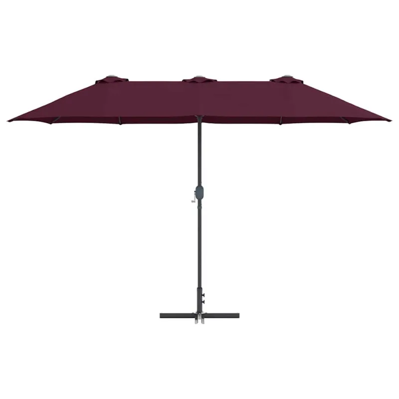 Sodo skėtis Bordo raudona 370 x 197 x 239 cm