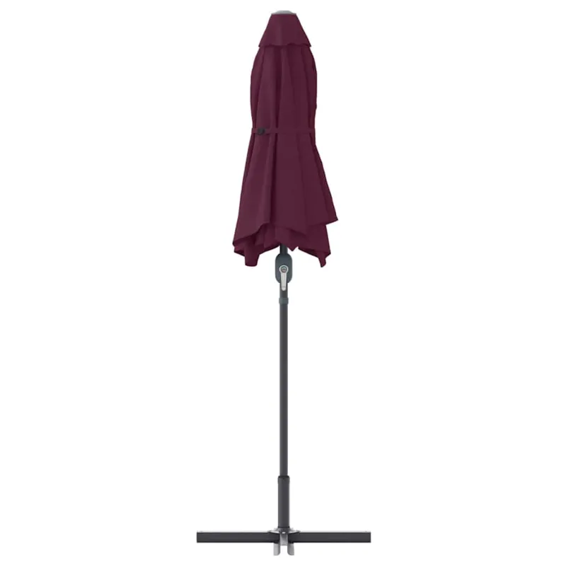 Sodo skėtis Bordo raudona 370 x 197 x 239 cm