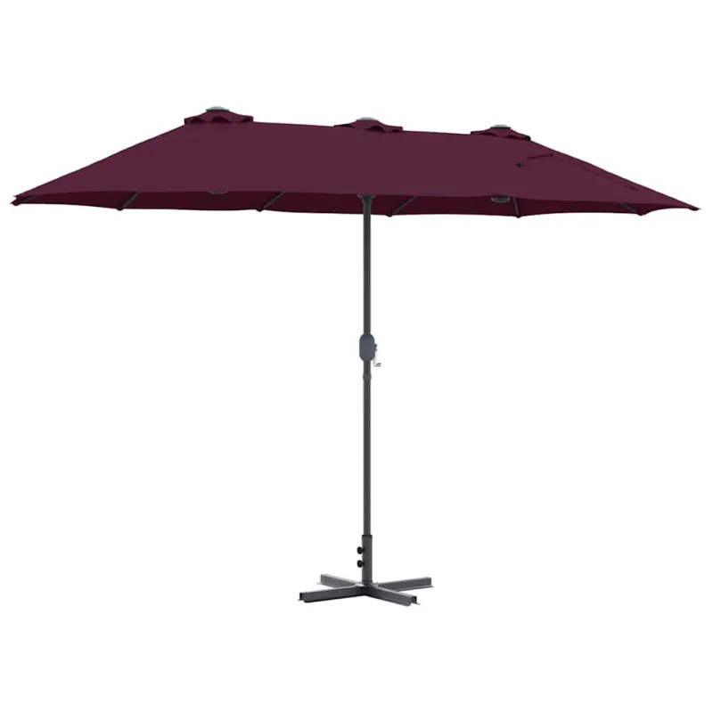 Sodo skėtis Bordo raudona 370 x 197 x 239 cm