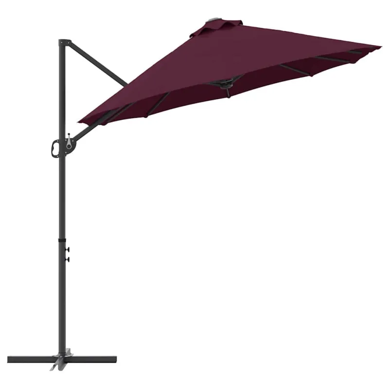 Skėtis nuo saulės Bordo raudona 372 x 198 x 243 cm