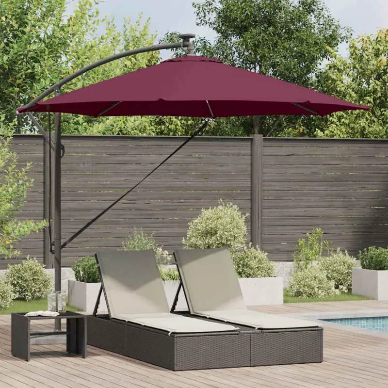 Skėtis nuo saulės Bordo raudona 294 x 294 x 248 cm