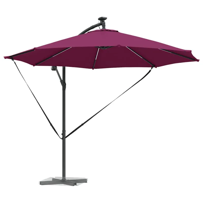 Skėtis nuo saulės Bordo raudona 294 x 294 x 248 cm