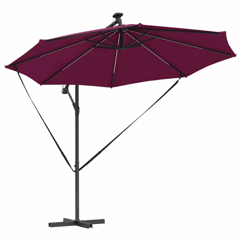 Skėtis nuo saulės Bordo raudona 294 x 294 x 248 cm