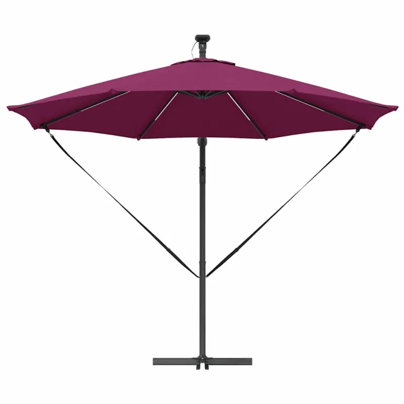 Skėtis nuo saulės Bordo raudona 294 x 294 x 248 cm