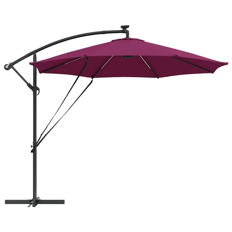 Skėtis nuo saulės Bordo raudona 294 x 294 x 248 cm