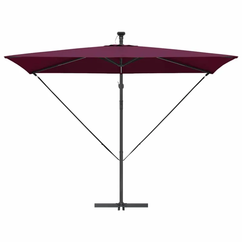 Skėtis nuo saulės Bordo raudona 294 x 200 x 270 cm